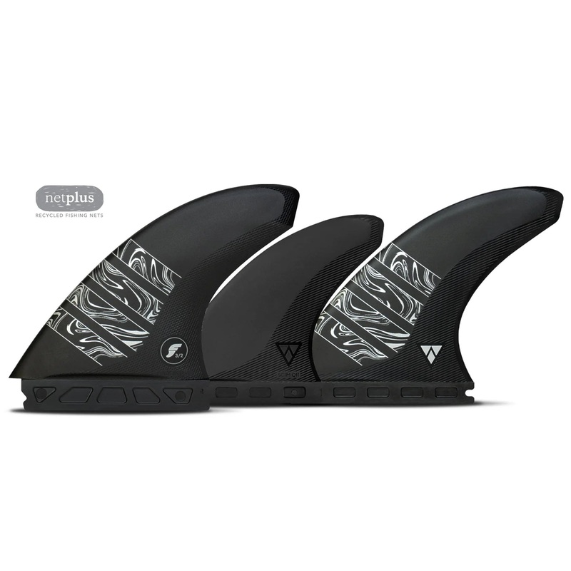 Futures Alpha Vector 3/2 5-Fin Surfboard Fins – Large/Carbon