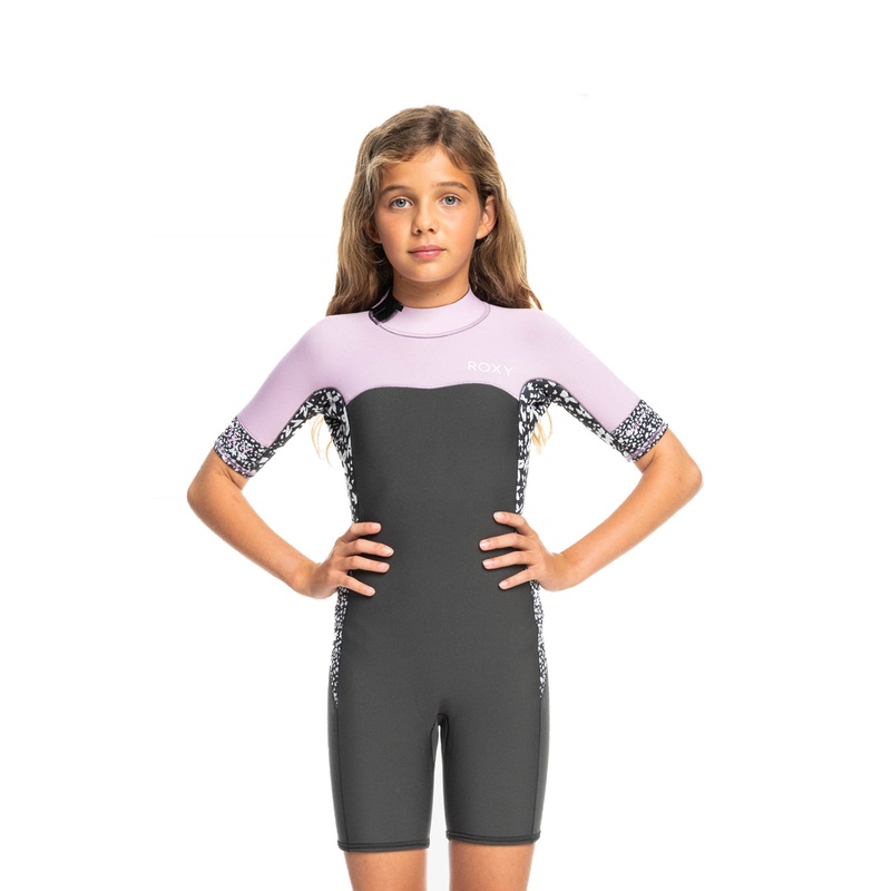 Roxy Girls (8-16) 2mm Swell Series Short Sleeve Back Zip Springsuit