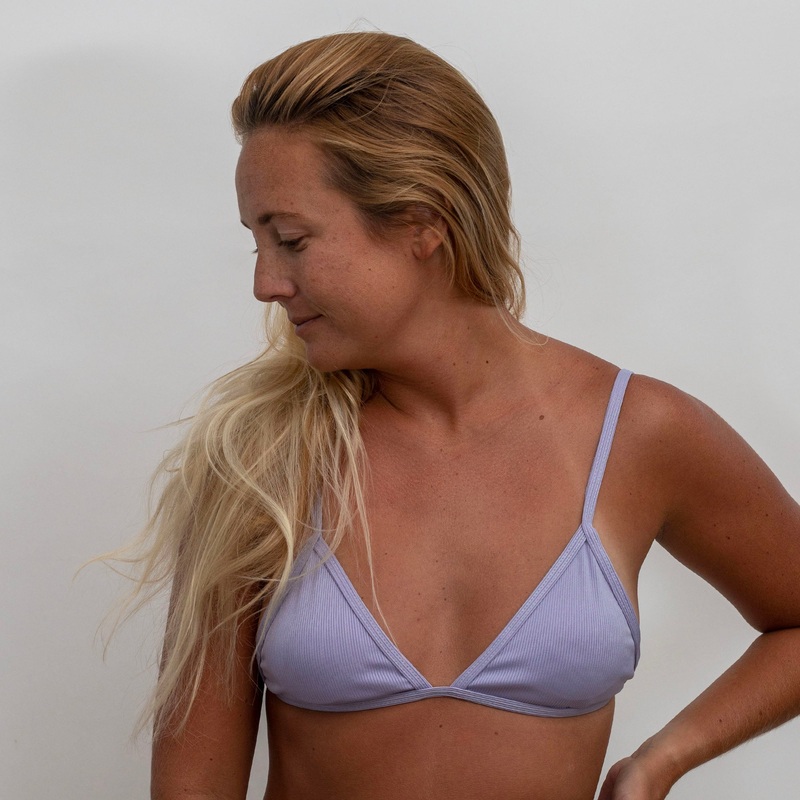 Surf Station Hayley Women’s Bikini Top – Lavender
