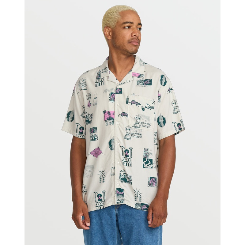Volcom Mistostone Short Sleeve Shirt White