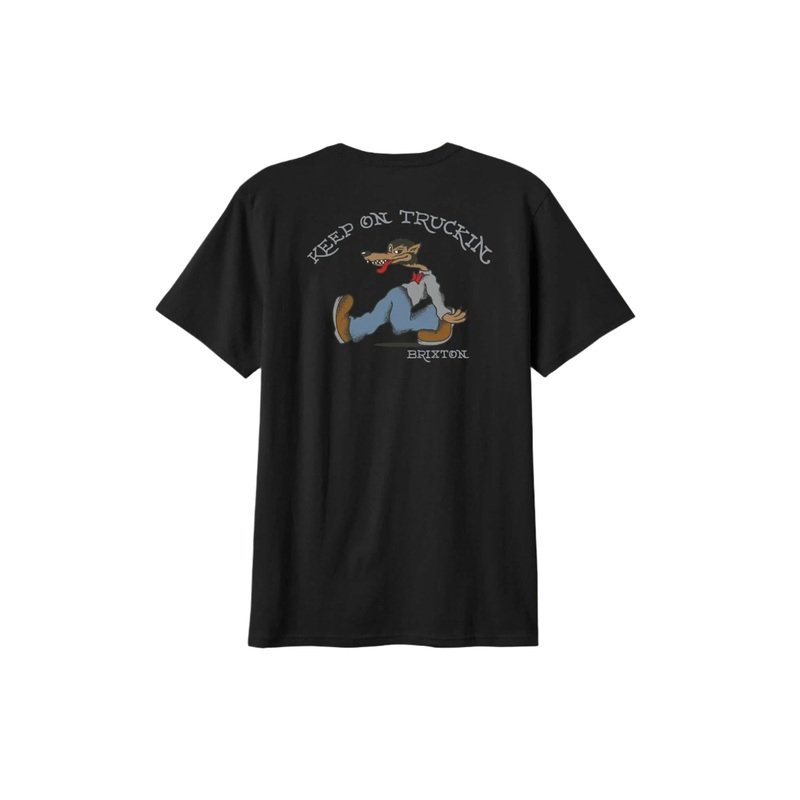 Brixton Stride Short Sleeve Tailored T-Shirt Black