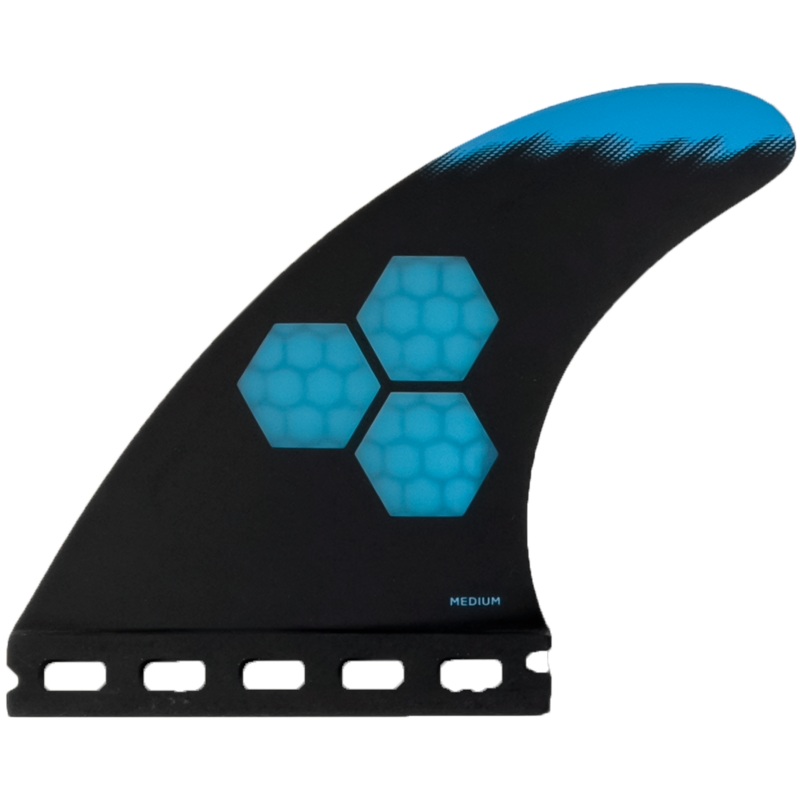 Channel Islands Tech 1 Tri/Quad Fin Set-Blue-Medium