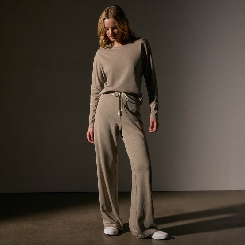 Wide Leg Sweatpant – Overcast Pigment
