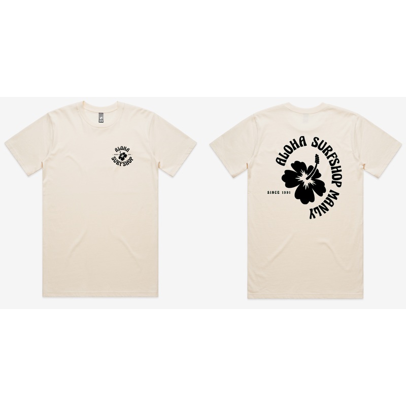 Aloha Hibiscus Tee – Ecru