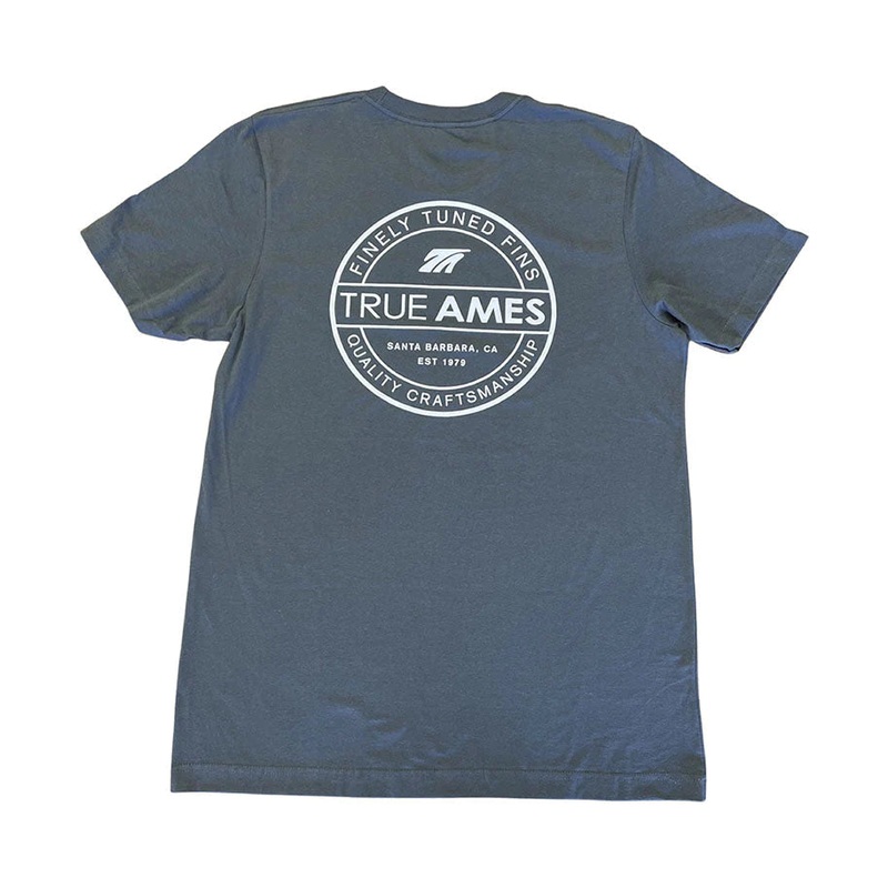 TRUE AMES HERITAGE CIRCLE LOGO T-SHIRT – CHARCOAL