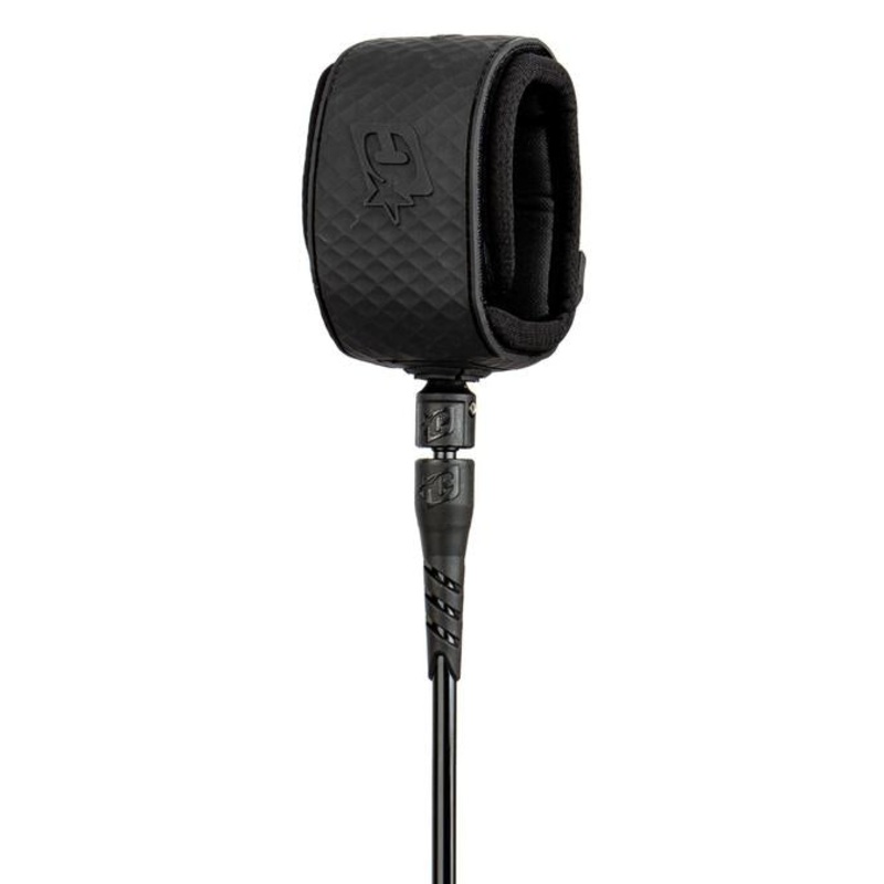 Creatures Longboard Ankle Leash-Black Black-10′ x 9/32″