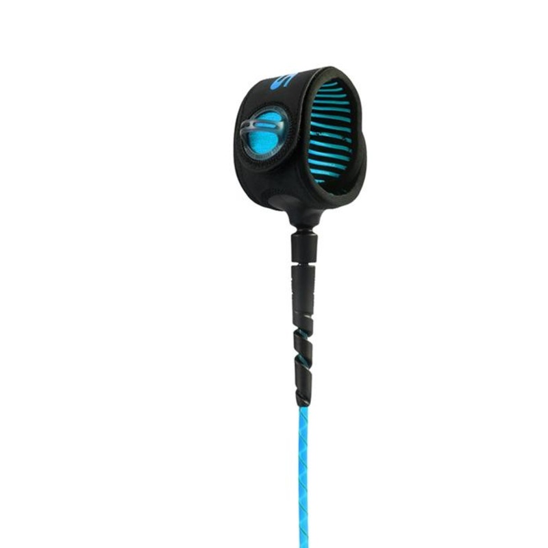 FCS Freedom Helix All Around Ankle Leash-Blue/Black-9′