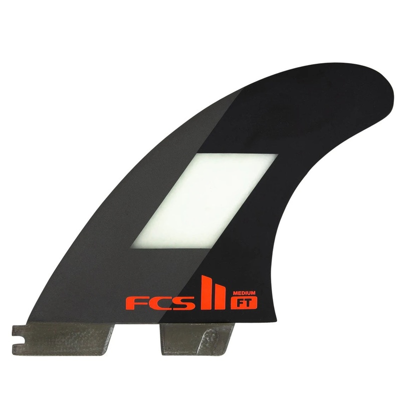 FCS II Filipe Toledo PC Tri Fin Set – Black – Medium