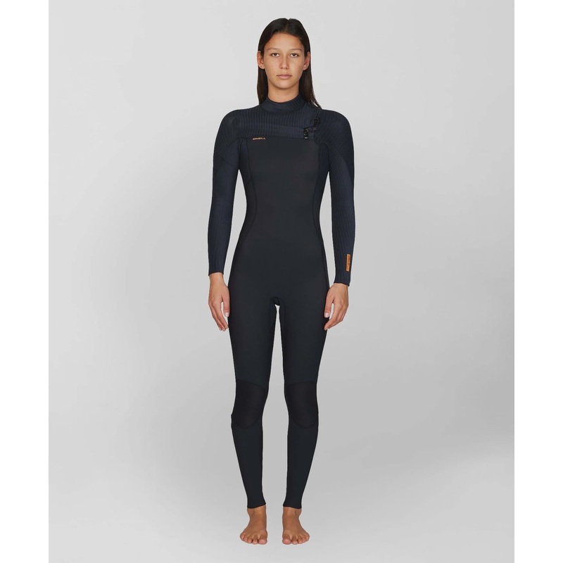 Women’s Hyperfreak 3/2mm Chest Zip Steamer Wetsuit – Black