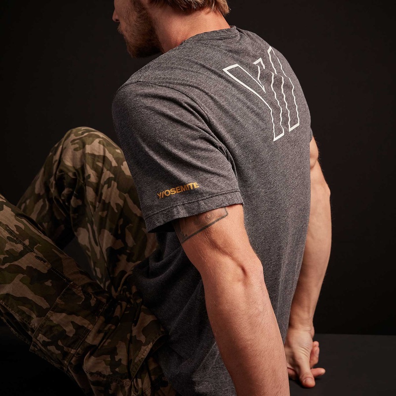 Y/OSEMITE Melange Tech Jersey T Shirt – Black