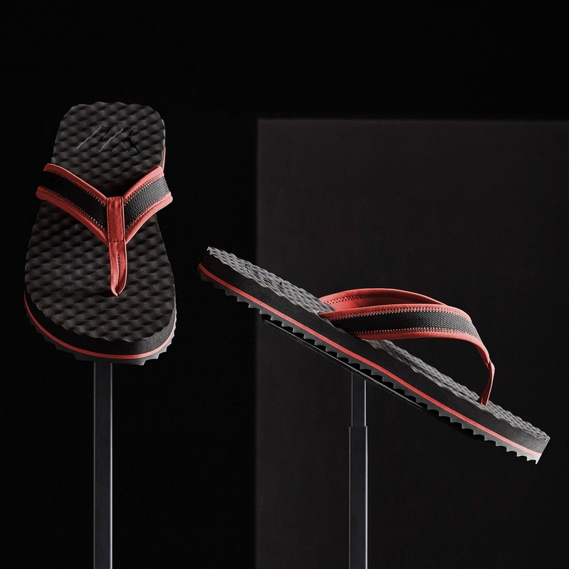 Men’s Sport Flip Flop – Black/Sunstone
