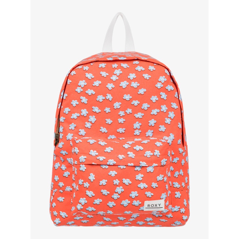 Roxy Sugar Baby Canvas Backpack-Tiger Lily Flower Rain