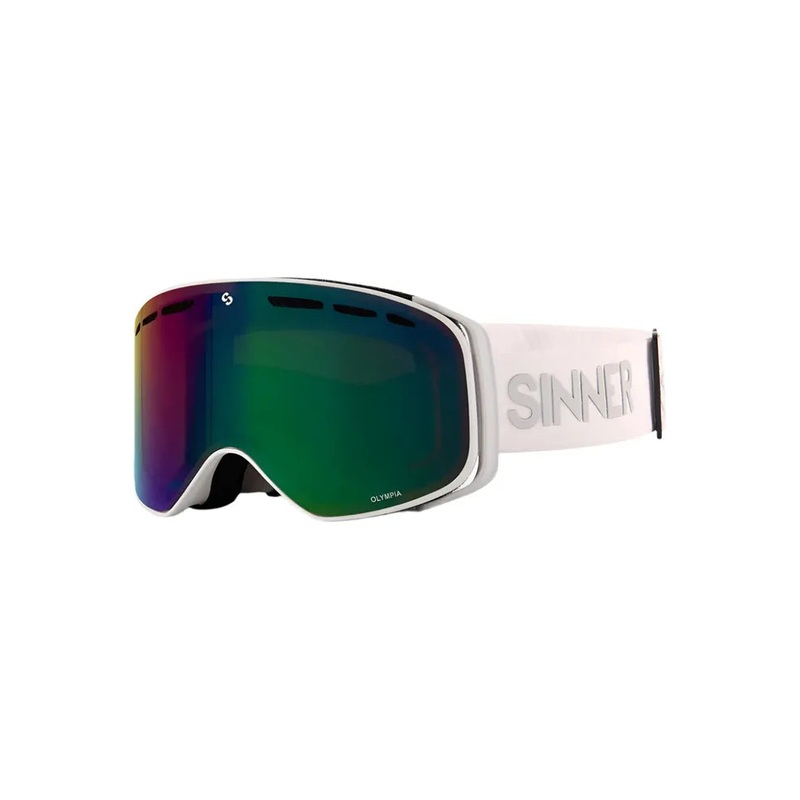 Sinner Olympia Goggles Matt White Green