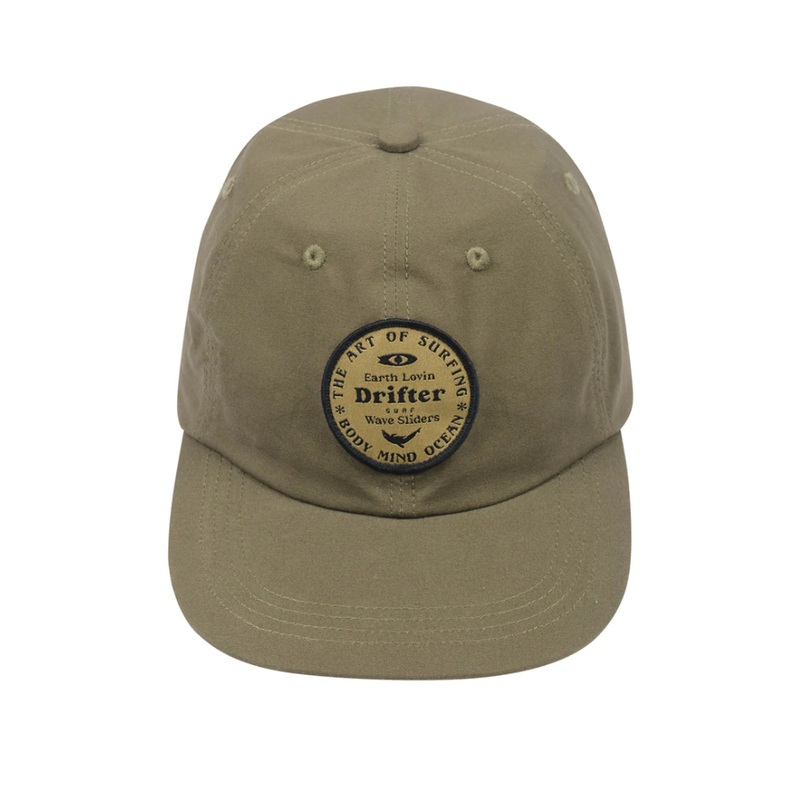 Drifter Surf Wave Slider 6 Panel Men’s Hat – Sage Green