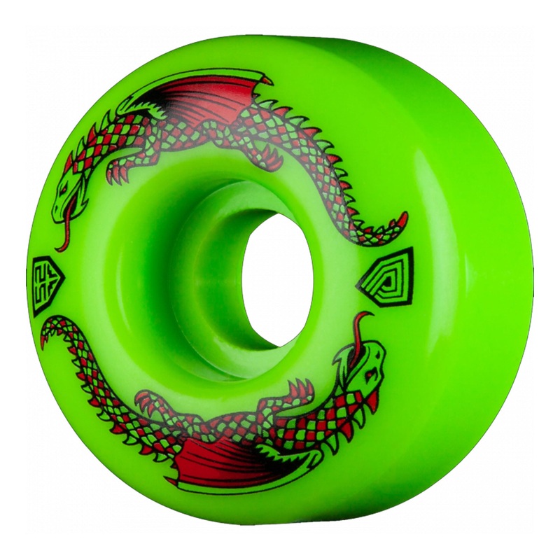 Powell Peralta DF Green Dragon 52mm 93a Skateboard Wheels – Green