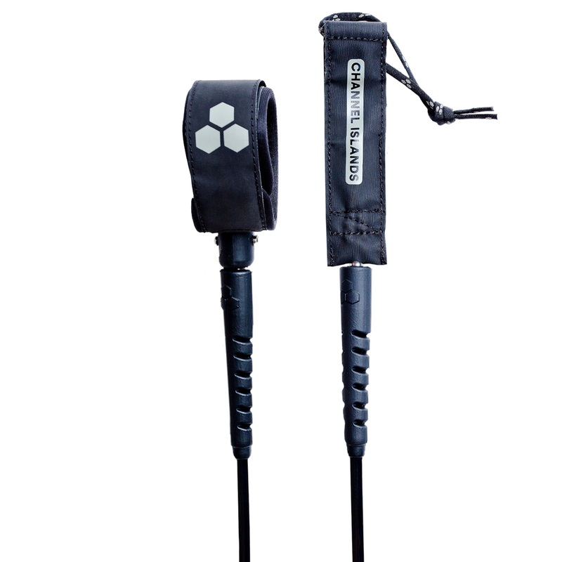 Channel Islands Round Step Up Leash-Black-6′ x 5/16″