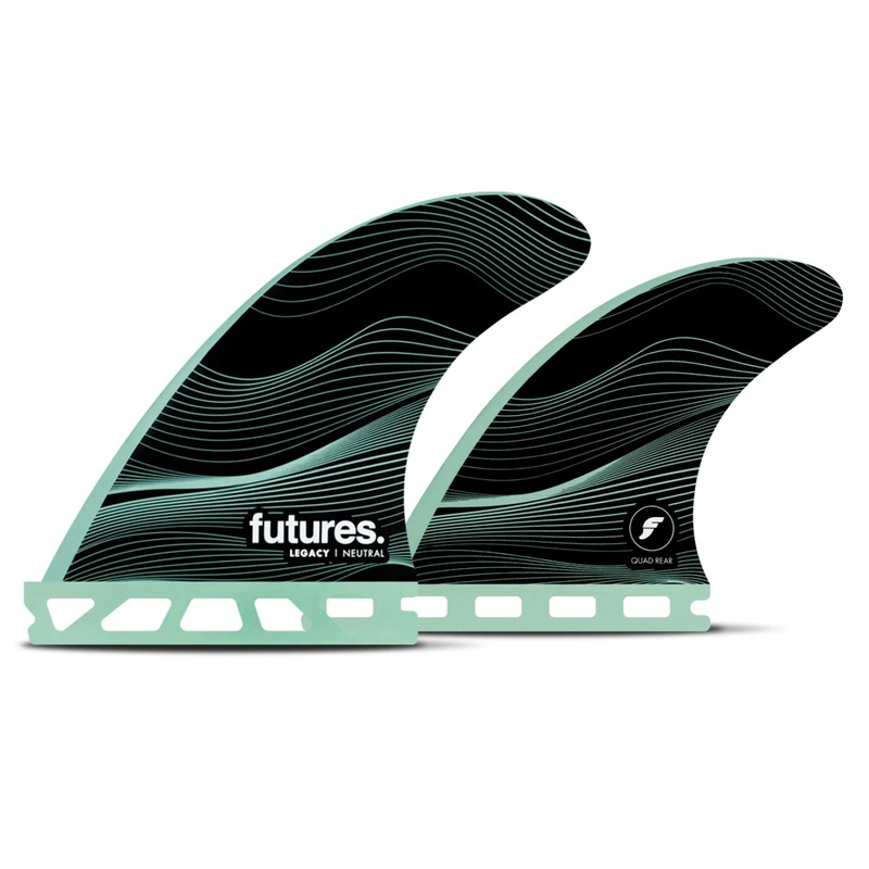 Futures F4 HC 5-Fin Surfboard Fins – Small/Green