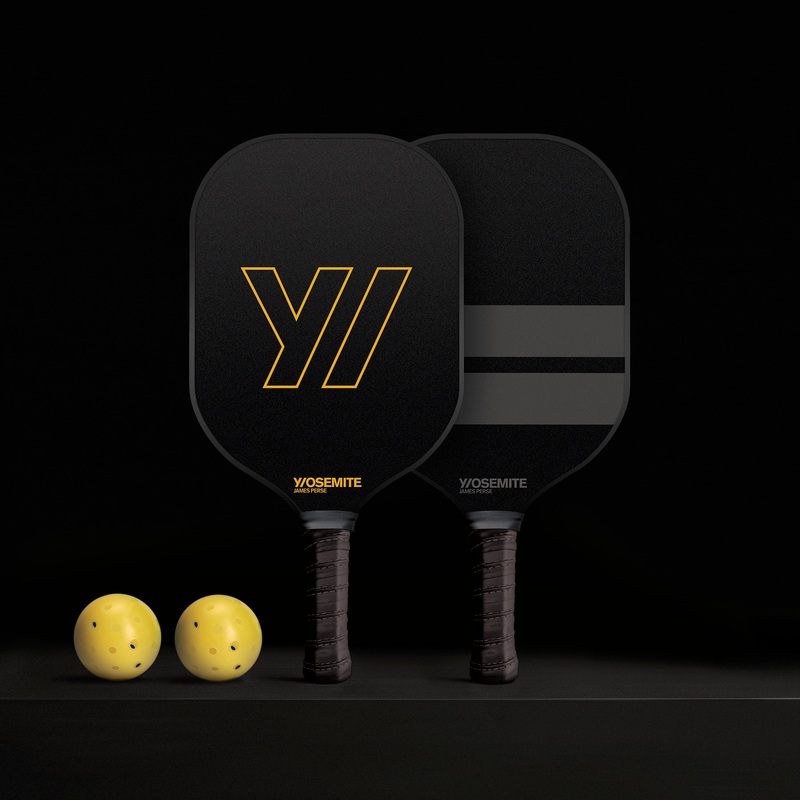 Pickleball Paddle Set with Mesh Bag – Black/Yellow