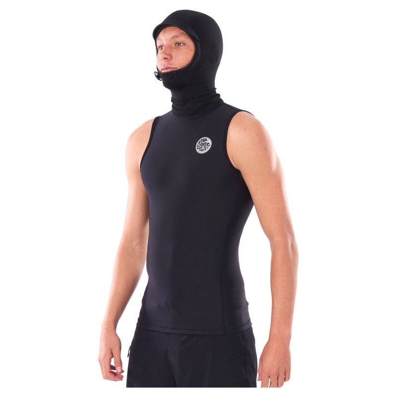 Rip Curl Flashbomb Polypro Hooded Wetsuit Vest – Black