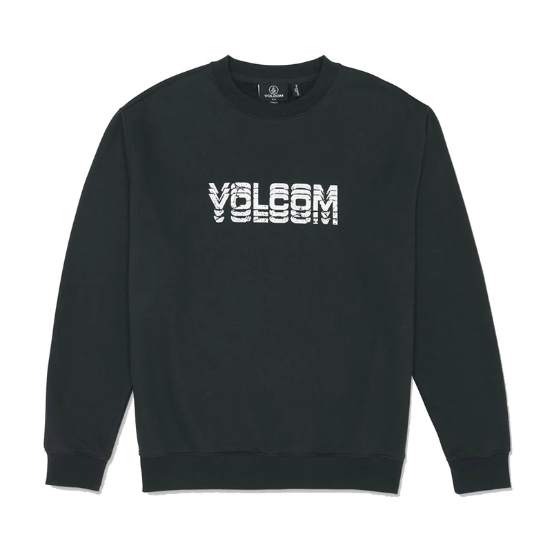 Volcom Cement Crew Men’s L/S Sweatshirt – Washed Black Heather