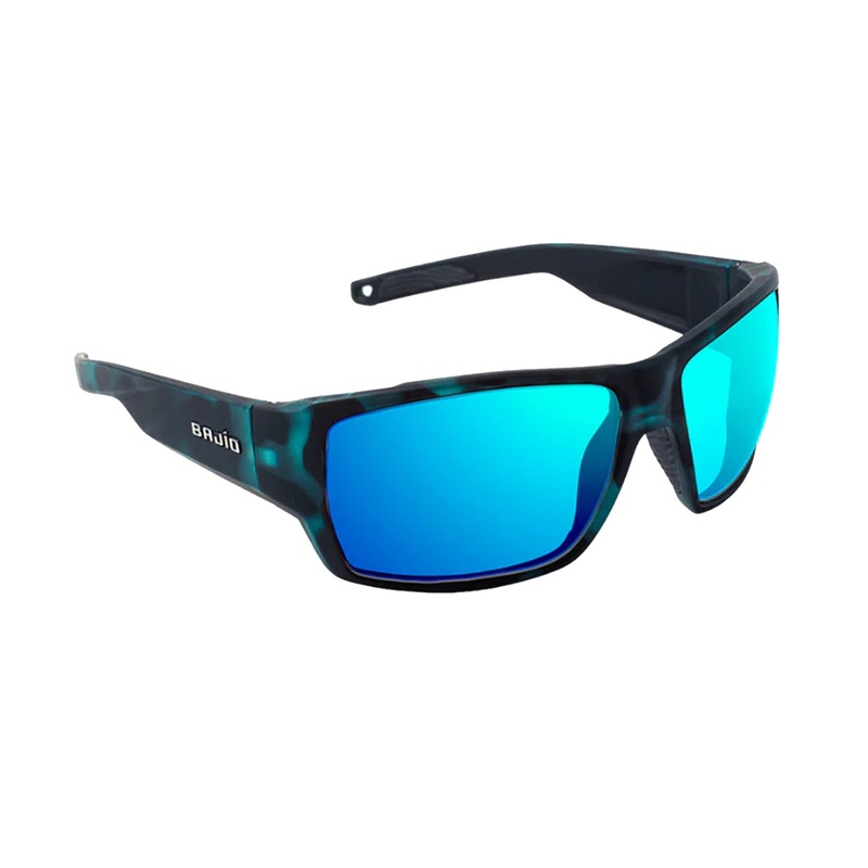 Bajio Vega Large Men’s Sunglasses – Blue Tortoise Matte/Blue Mirror Polarized
