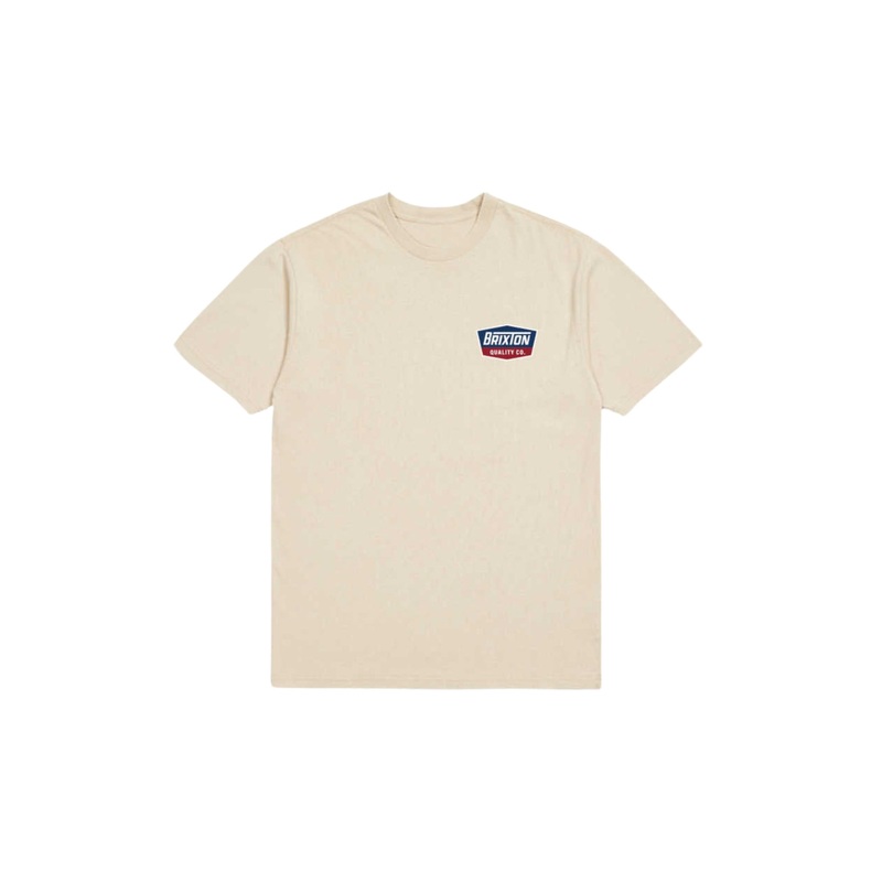 Brixton Regal Short Sleeve Standard T-Shirt Cream/Navy