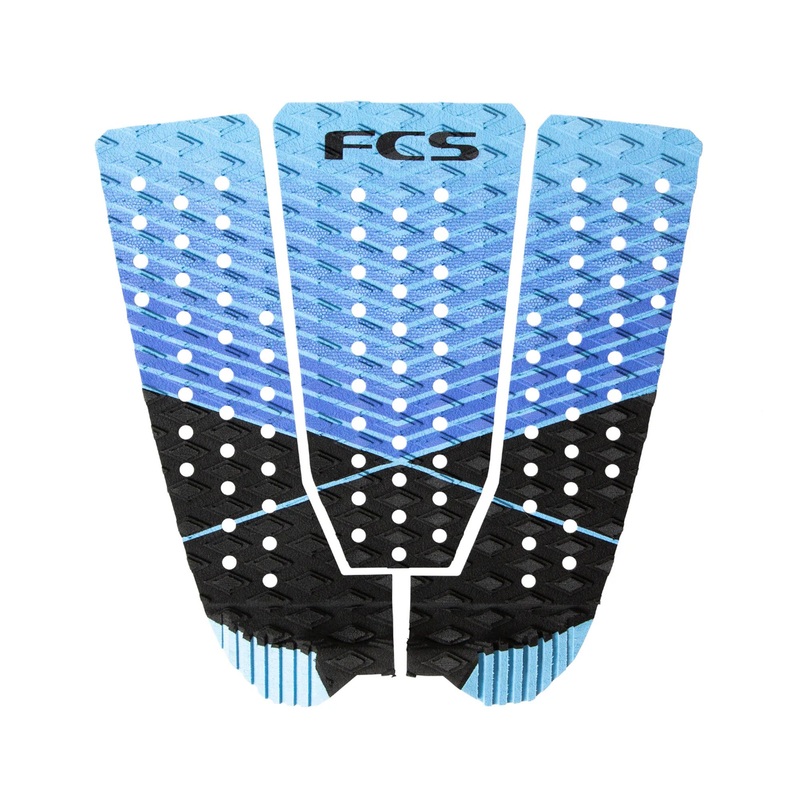 FCS Kolohe Andino Tread-Lite Traction Pad – Black/Tranquil Blue
