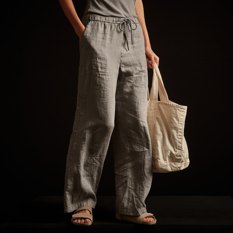 Lightweight Linen Pant – Fume Pigment