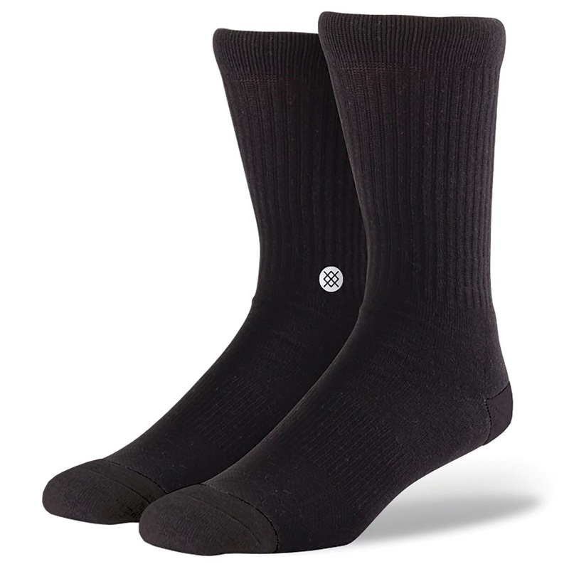 Stance Icon 3-Pack Men’s Crew Socks – Black