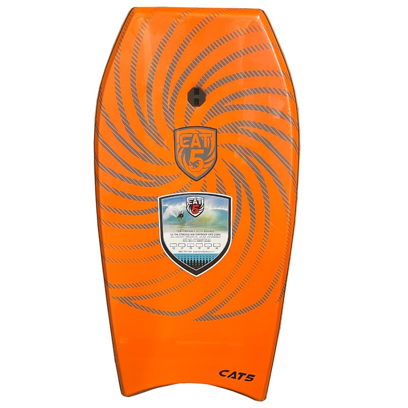 Cat 5 Original 48″ Bodyboard w/ Leash – Orange