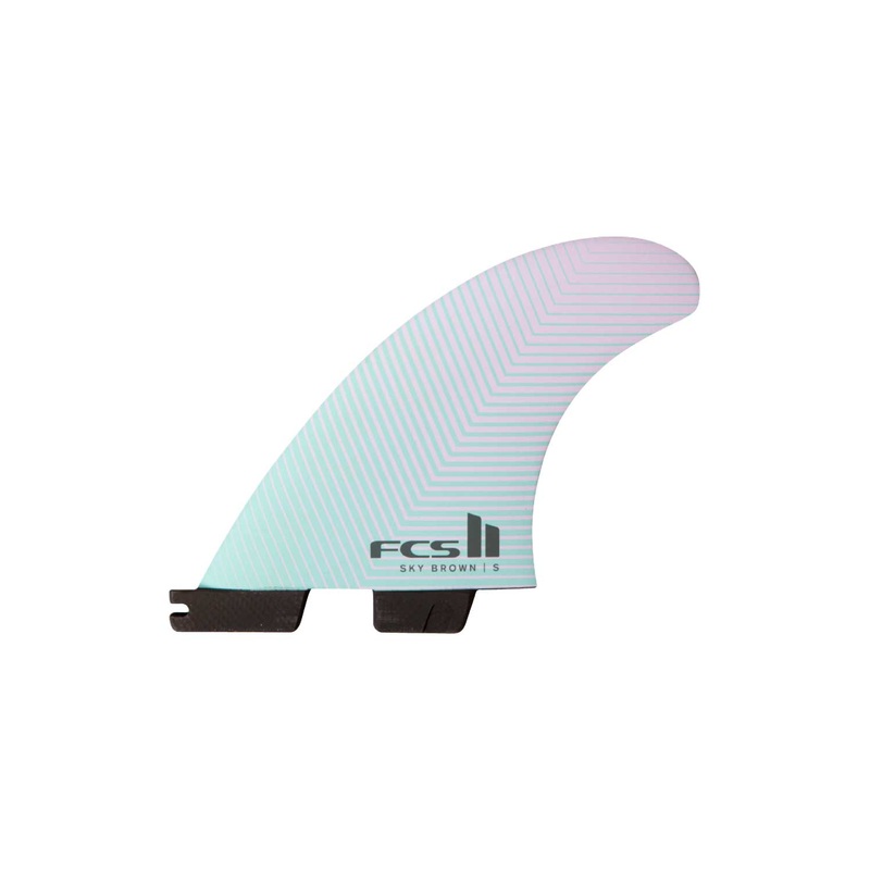 FCS 2 Sky Brown Signature PC Thruster Fins