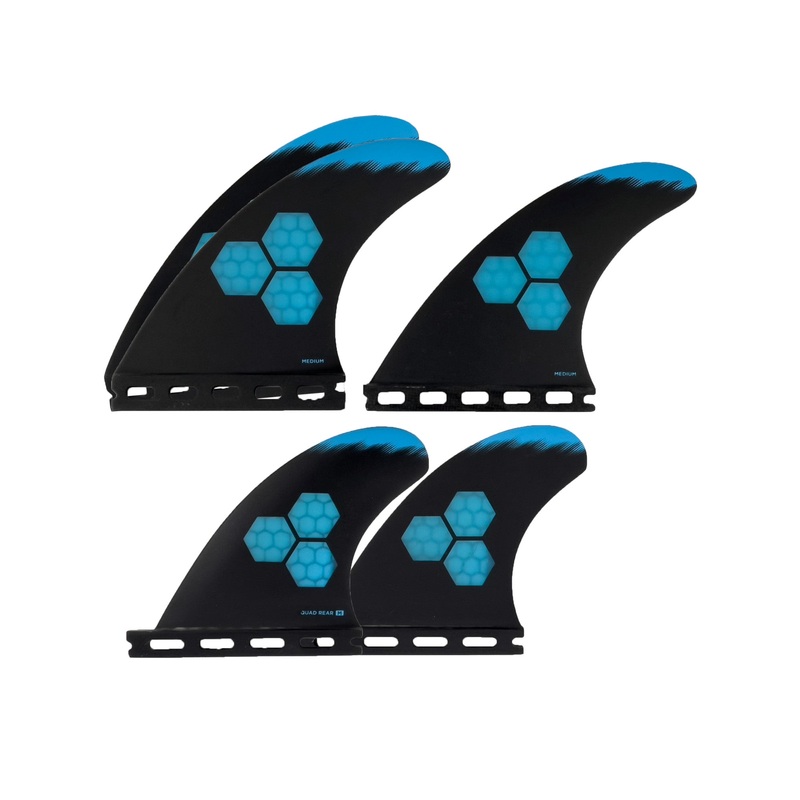 Channel Islands Tech 1 Futures 5-Fin Surfboard Fins – Medium/Blue