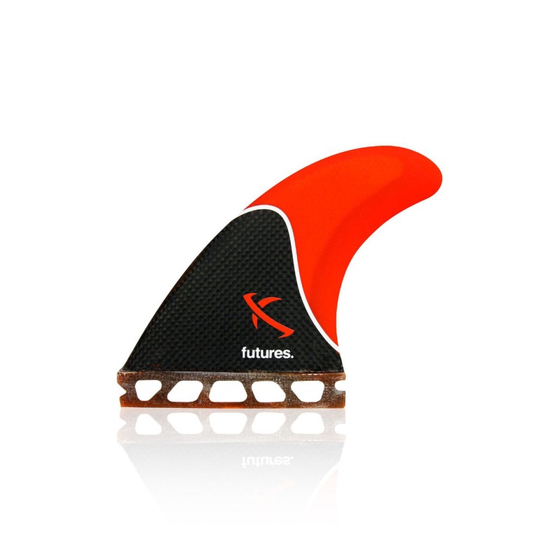 Futures Fins Lost Medium Carbon / Red Tri Fin Set