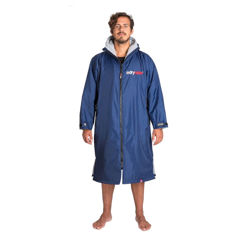 Dryrobe Advance Long Sleeve Changing Robe – Navy Blue/Grey