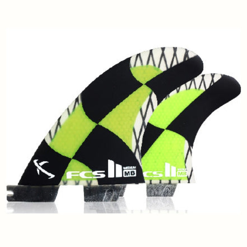 FCS II MB PC Carbon Tri Fin Set – Medium