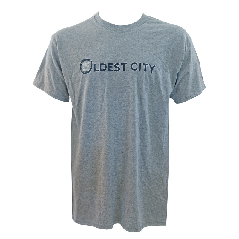 Surf Station Oldest City Men’s S/S T-Shirt – Heather Grey