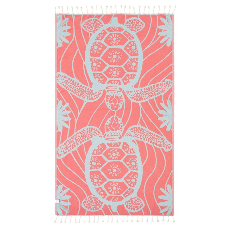 Sand Cloud Snappy Towel – Seaglass Red