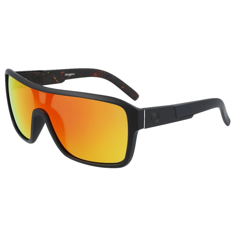 Dragon The Remix LL Men’s Sunglasses – Matte Black Inferno/Red Ion