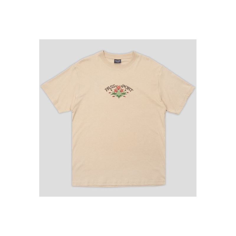 Passport Bloom Organic T-Shirt Sand