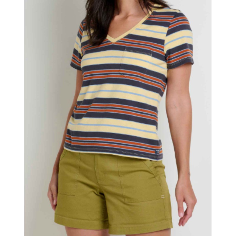W’S GROM V NECK SS SHIRT