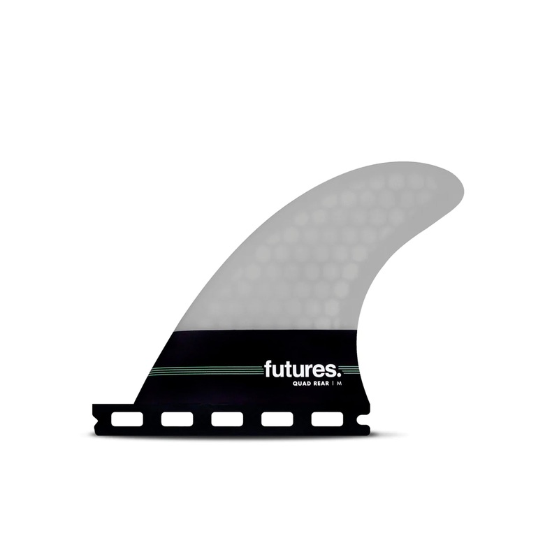 Futures Neutral HC Quad Rear Twin Surfboard Fins – Medium/Grey