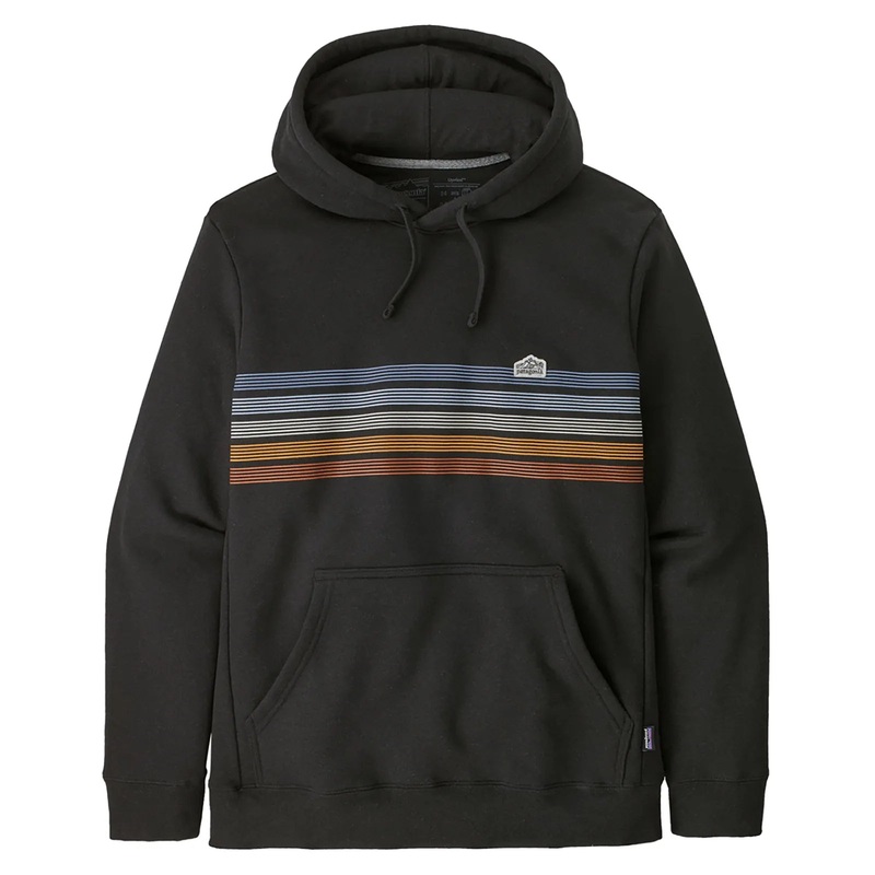 Patagonia Men’s Line Logo Ridge Stripe Uprisal Hoody – Ink Black