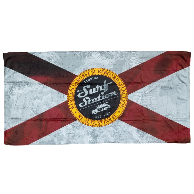 Surf Station Stateside Beach Towel – Map