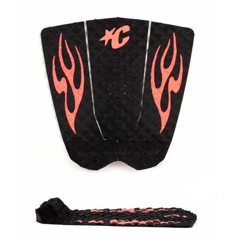 Creatures of Leisure Griffin Colapinto Lite ECOPURE Traction Pad – Black Fluro Red Flames