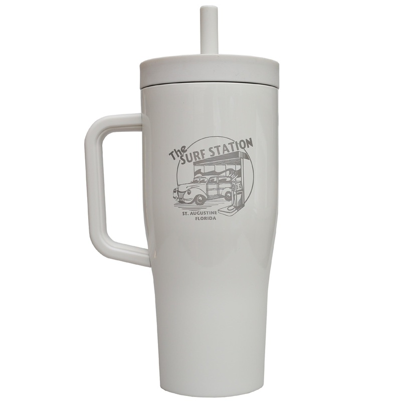 Corkcicle x Surf Station Cruiser 22oz Tumbler – Gloss Oat Milk
