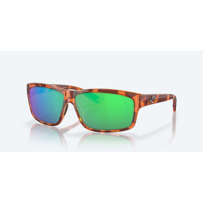 Cut Honey Tortoise Frame Green Mirror 580P