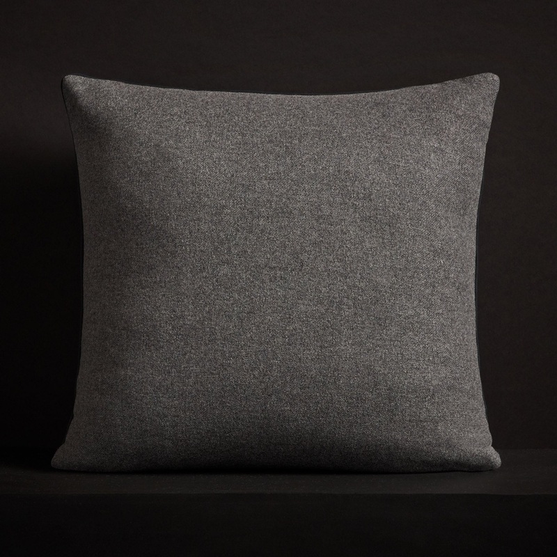 Double Sided Baby Soft Throw Pillow – Heather Charcoal