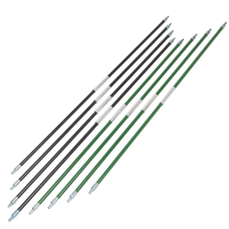 Esker – Multi 10 X 10 Side Poles – Black – Green 8 Pk