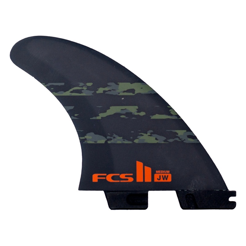 FCS II Julian Wilson Performance Core Tri Surfboard Fins – Medium/Camo