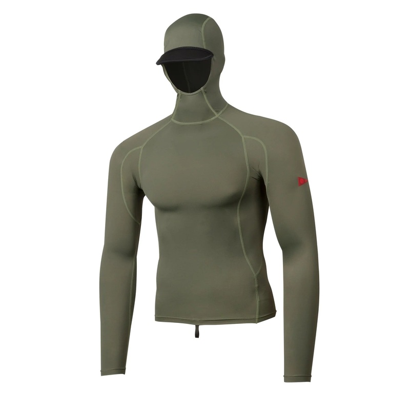 Florence Marine X Long Sleeve Hooded Rashguard Dark Sage